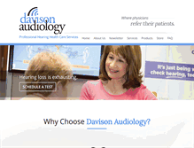 Tablet Screenshot of davisonaudiology.com